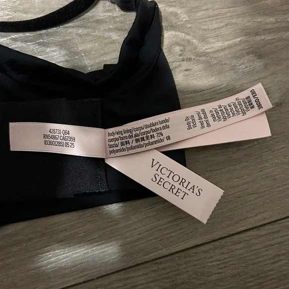 NWT Victoria's Secret Black Strappy Bra 38DD - Picture 10 of 16